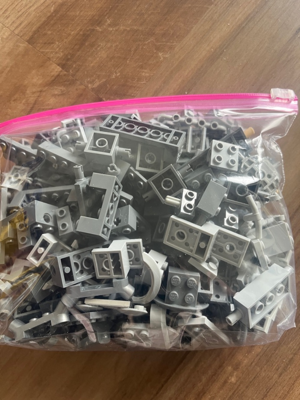Assorted Lego cars vehicles parts -grey